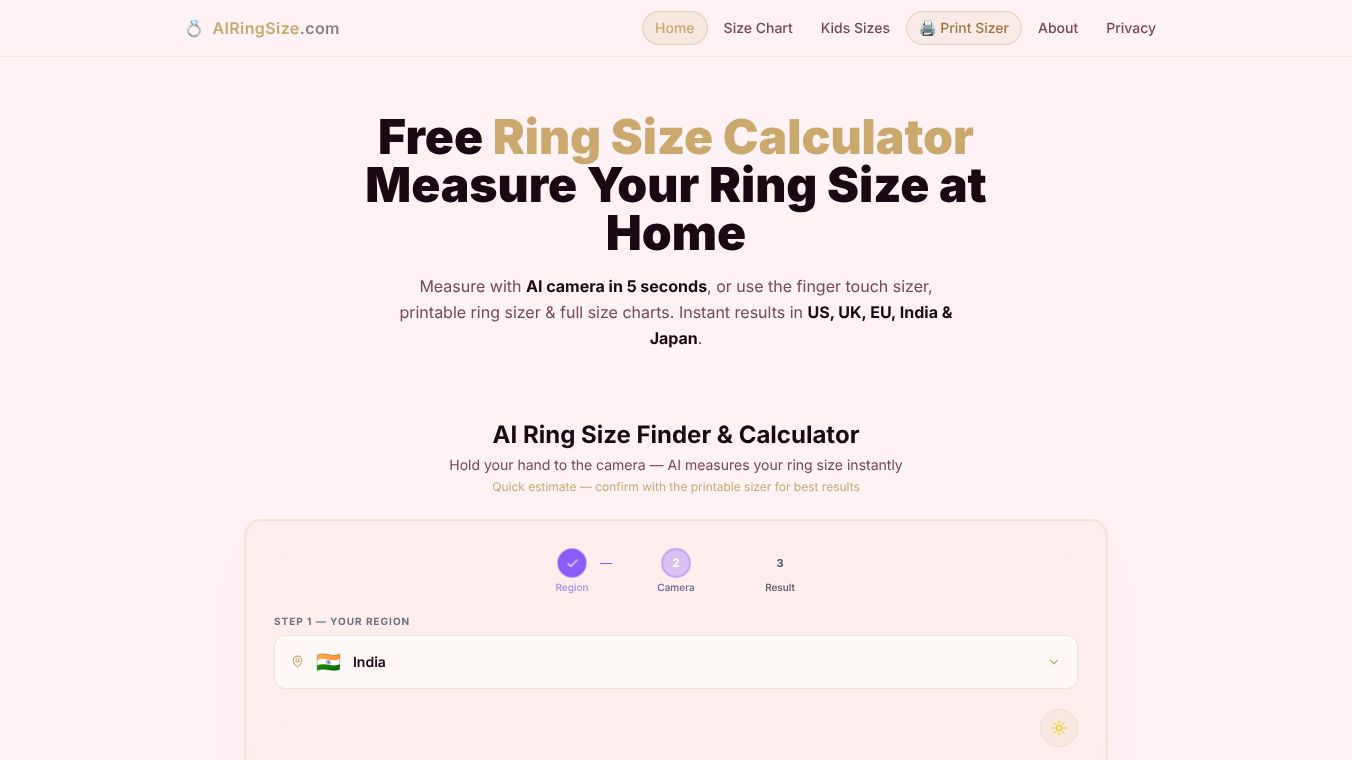 AIRingSize.com