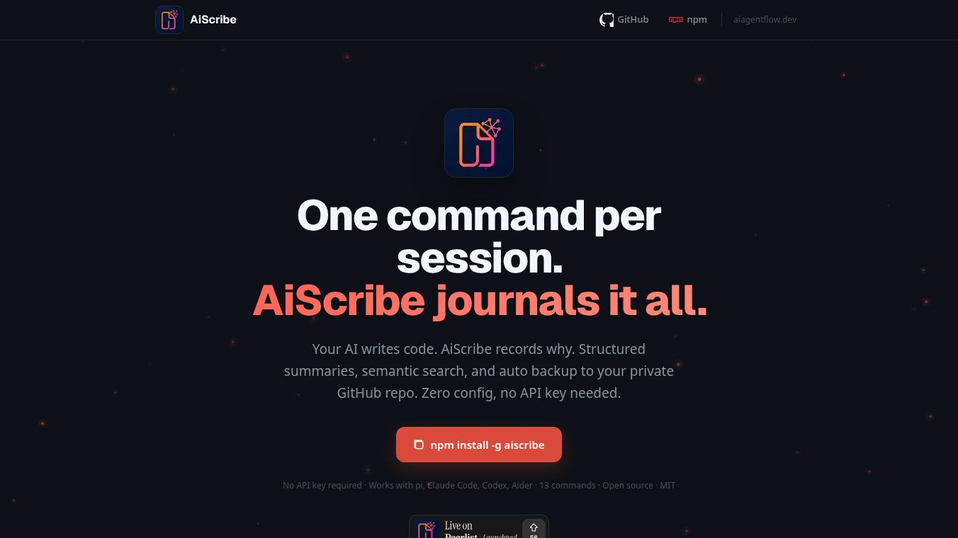 AiScribe - Store your ai coding session