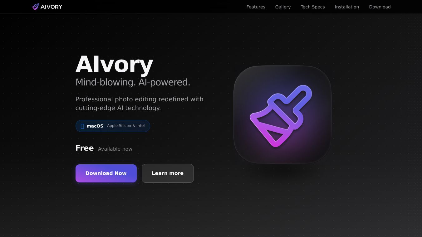 AIvory. Local AI Photo Retouch