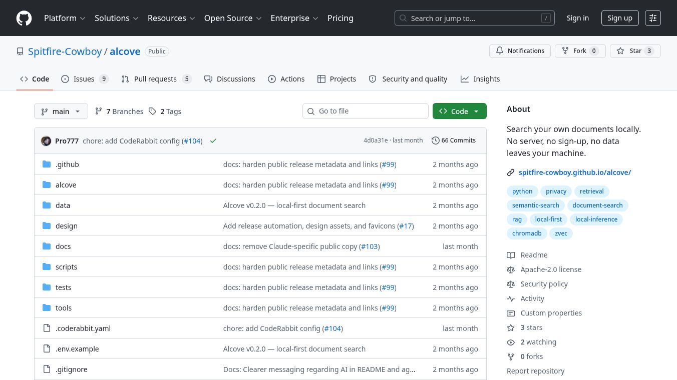 Alcove - Local Semantic Search