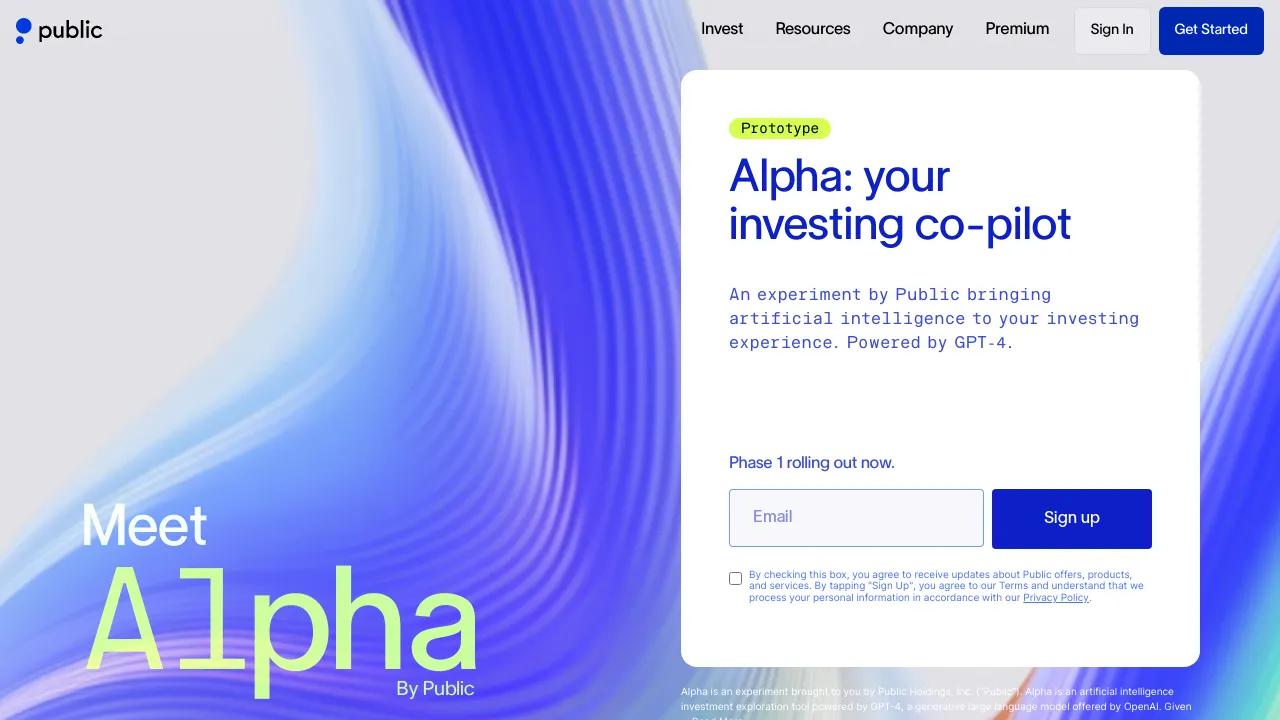 Alpha by Public