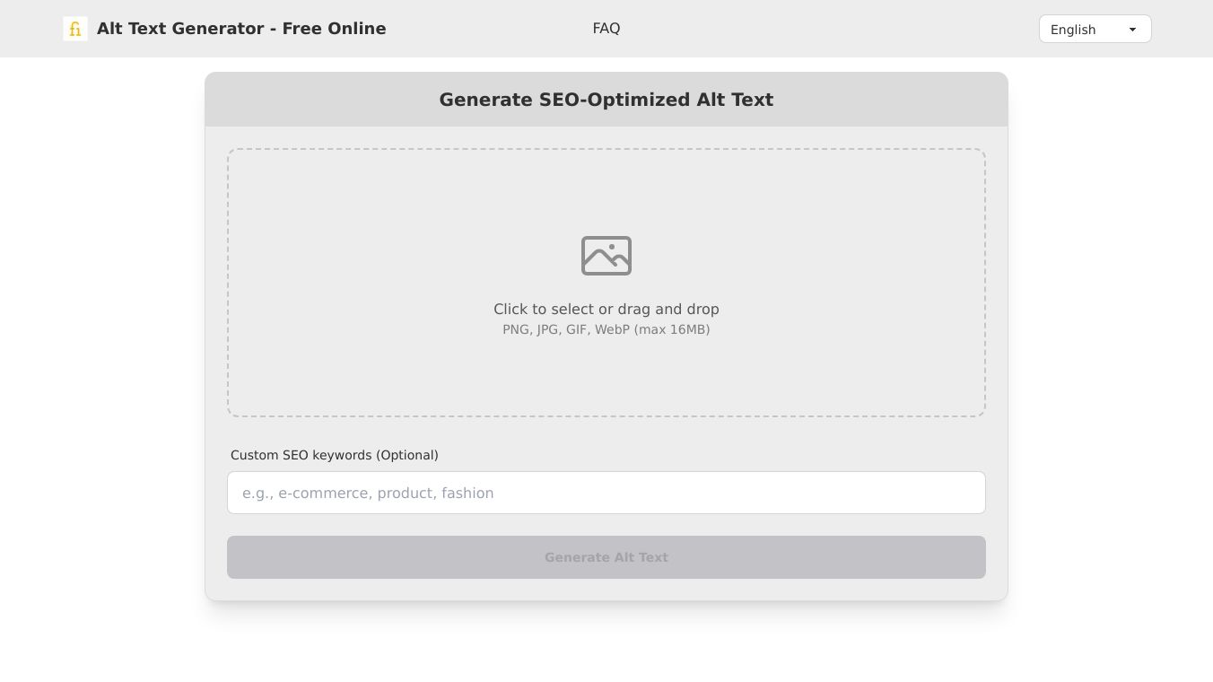 Alt Text Generator - Free Online