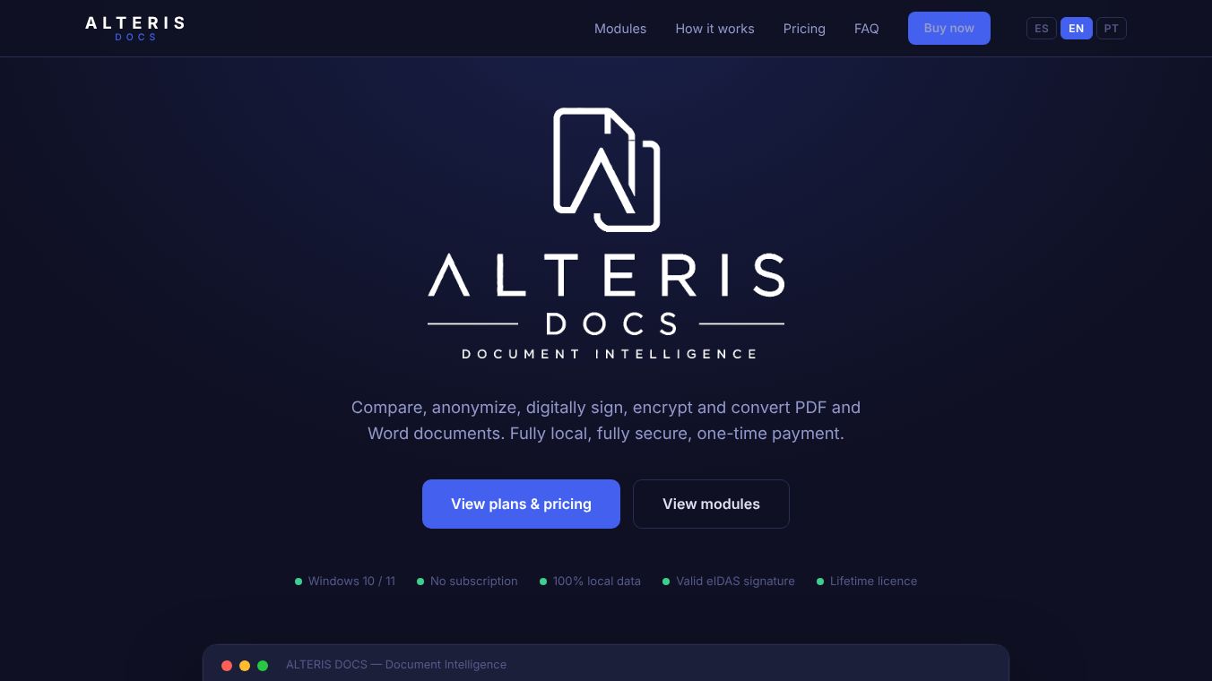 Alteris Docs