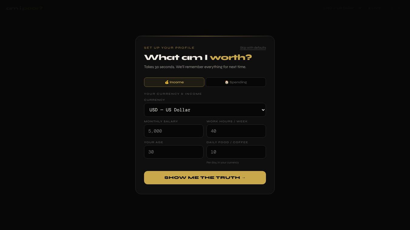 Am I Poor?