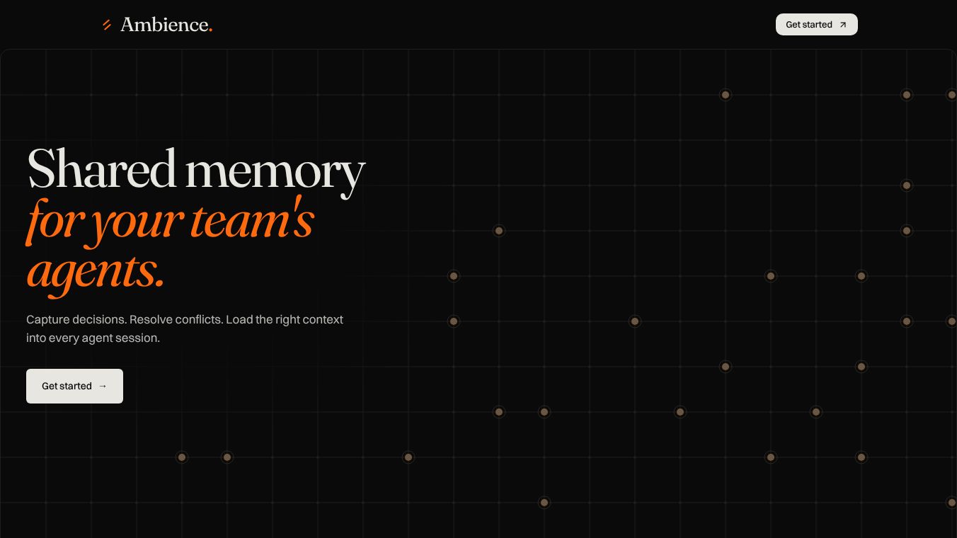 Ambience: Institutional Context Layer