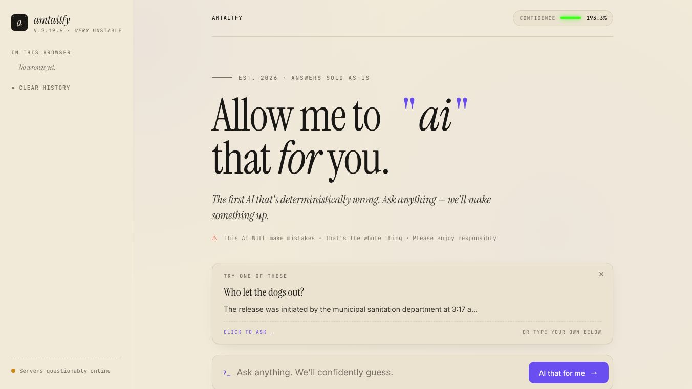 amtaitfy "Allow Me To AI That For You"