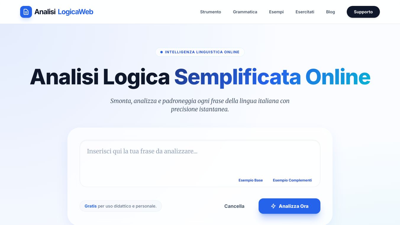 Analisi Logica Web