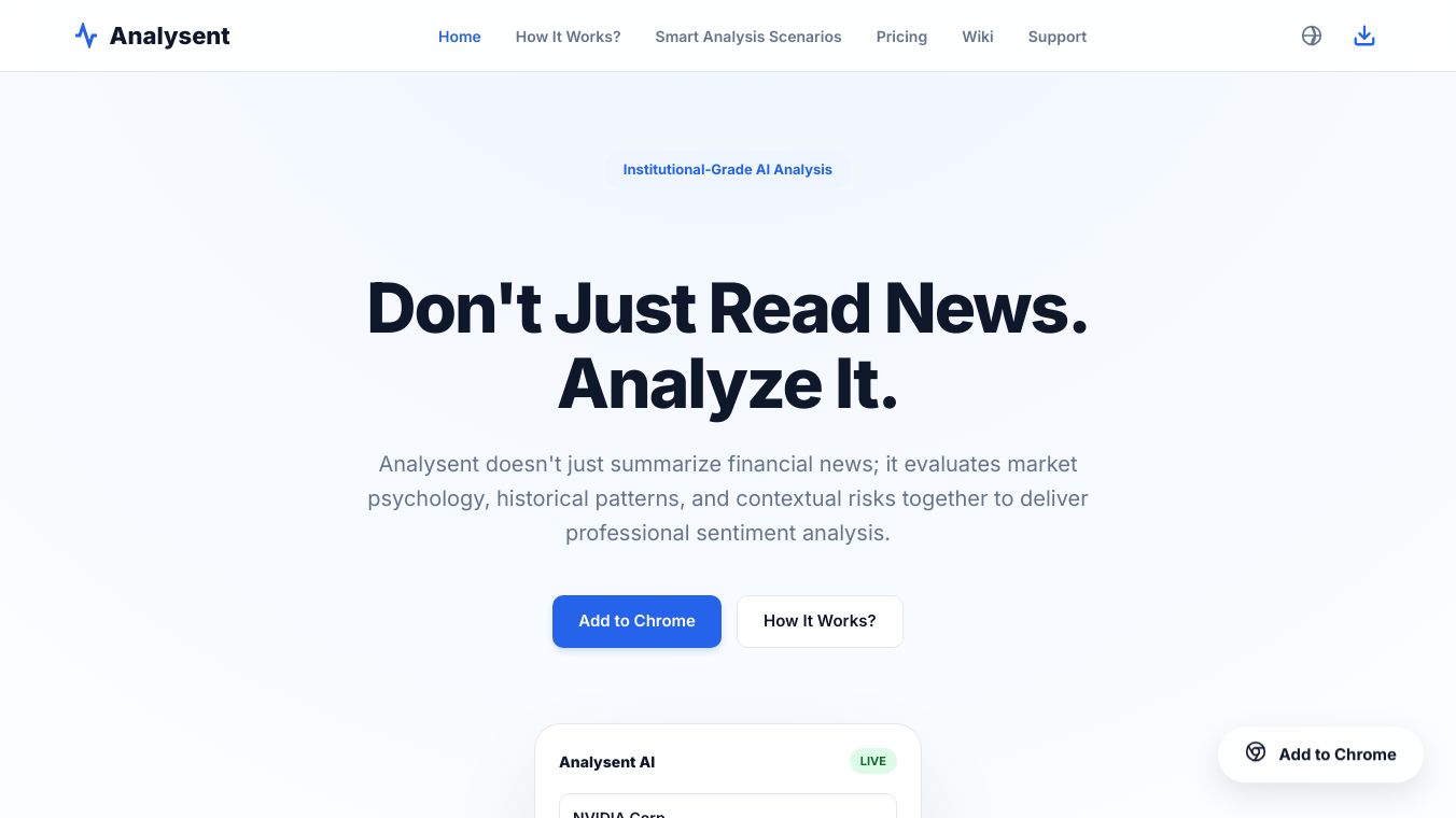 Analysent | AI Market Sentiment Engine