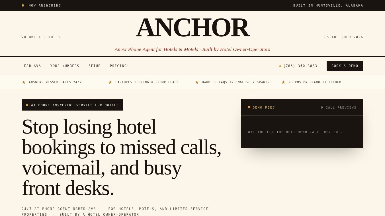 Anchor for Hotels