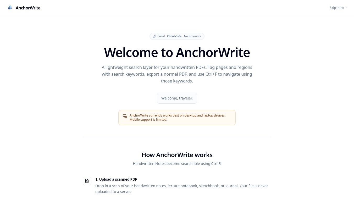 AnchorWrite