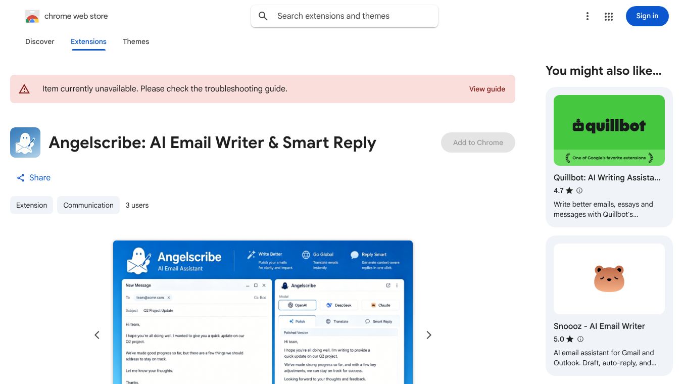 Angelscribe: AI Email Writer & Reply