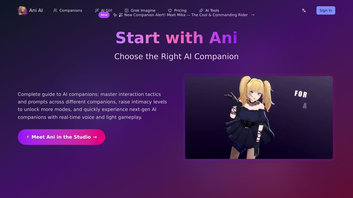 Ani AI Companion