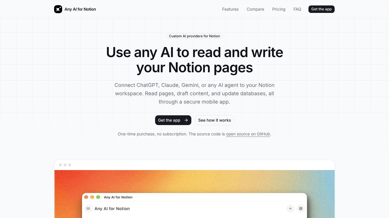 Any AI for Notion