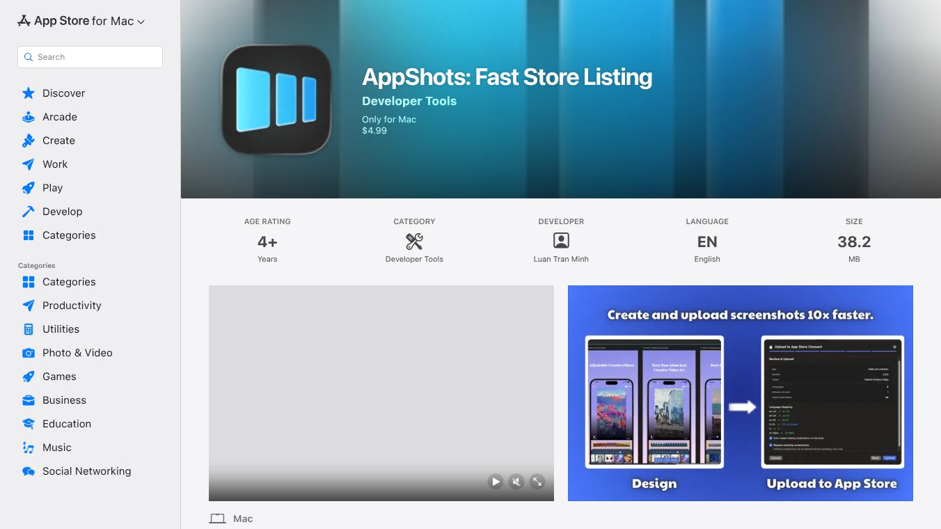AppShots : Fast Store Listing