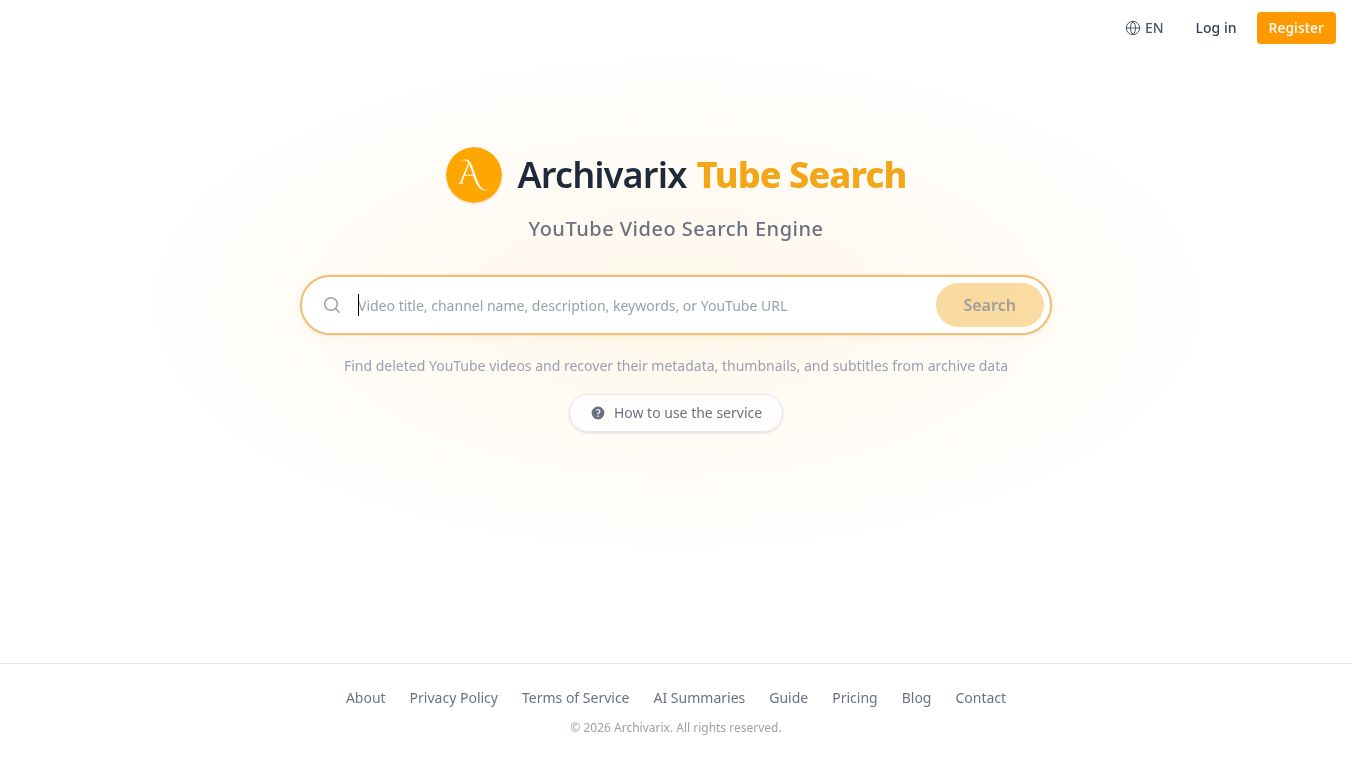 Archivarix Tube Search