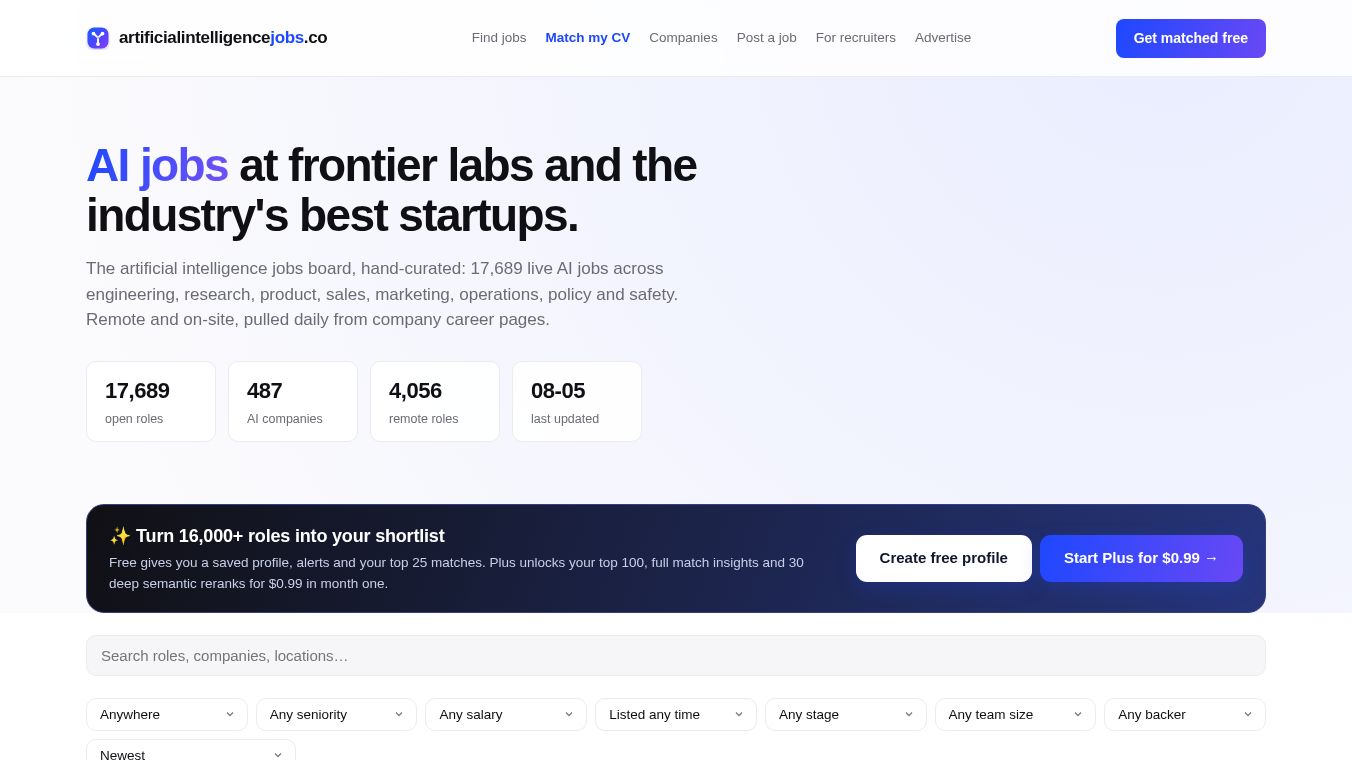 Artificial Intelligence Jobs
