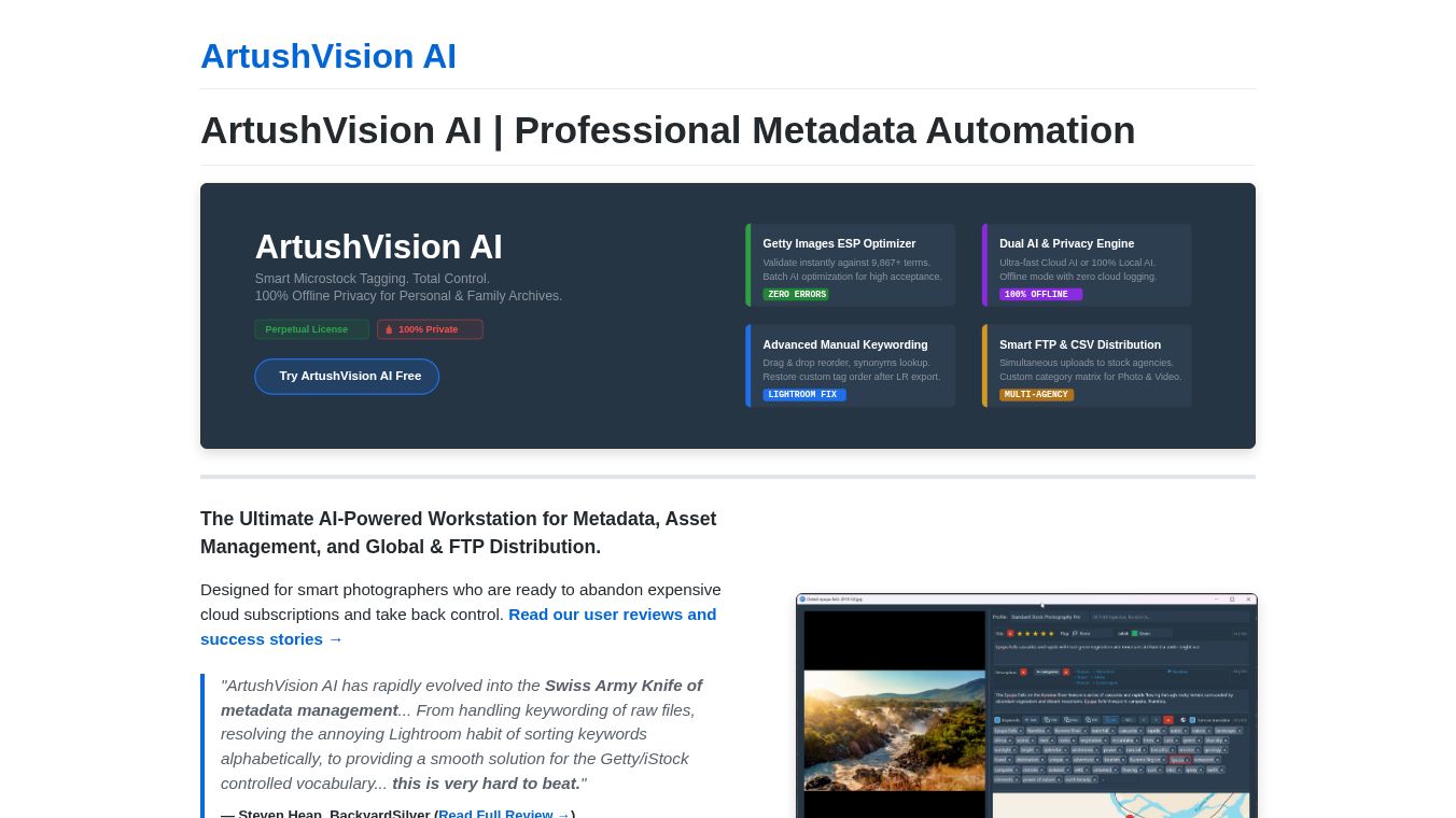 ArtushVision AI