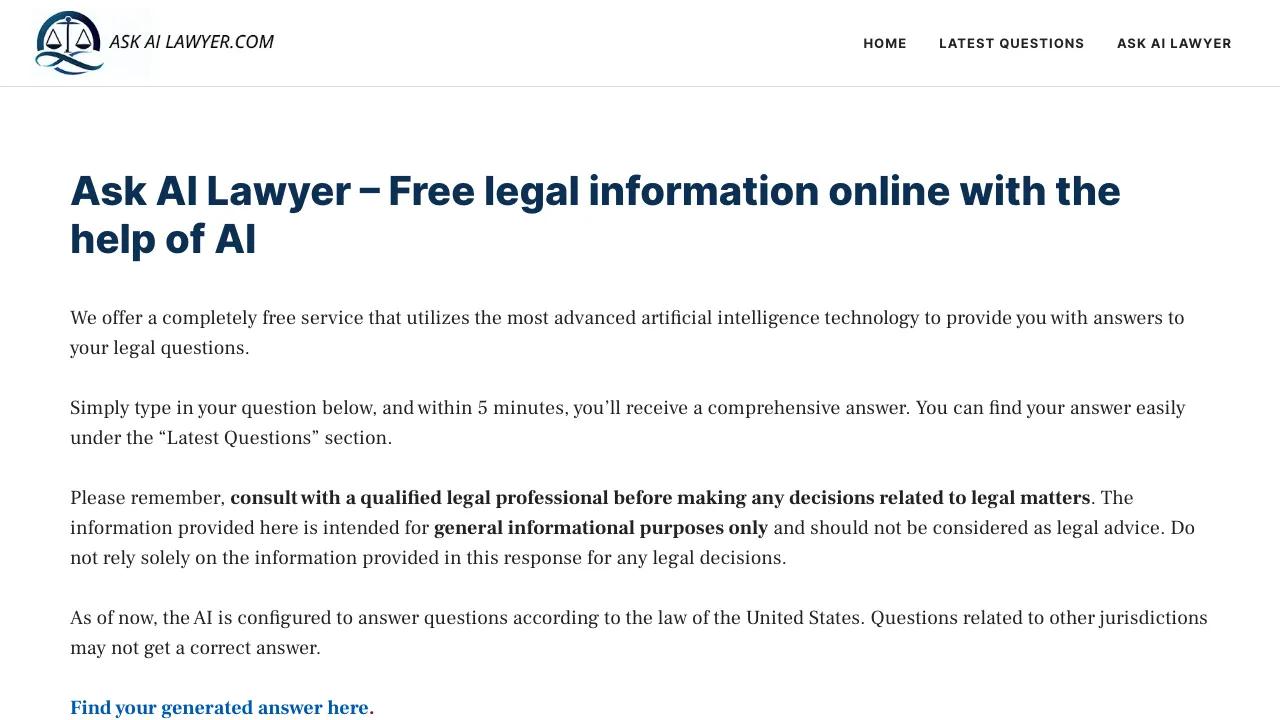 Ask AI Lawyer