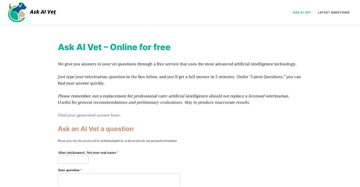 Ask AI Vet