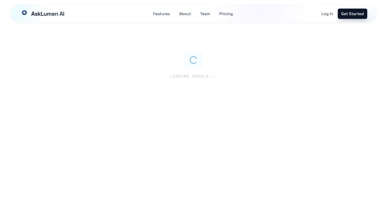 AskLumenAI- Personalised Research AI