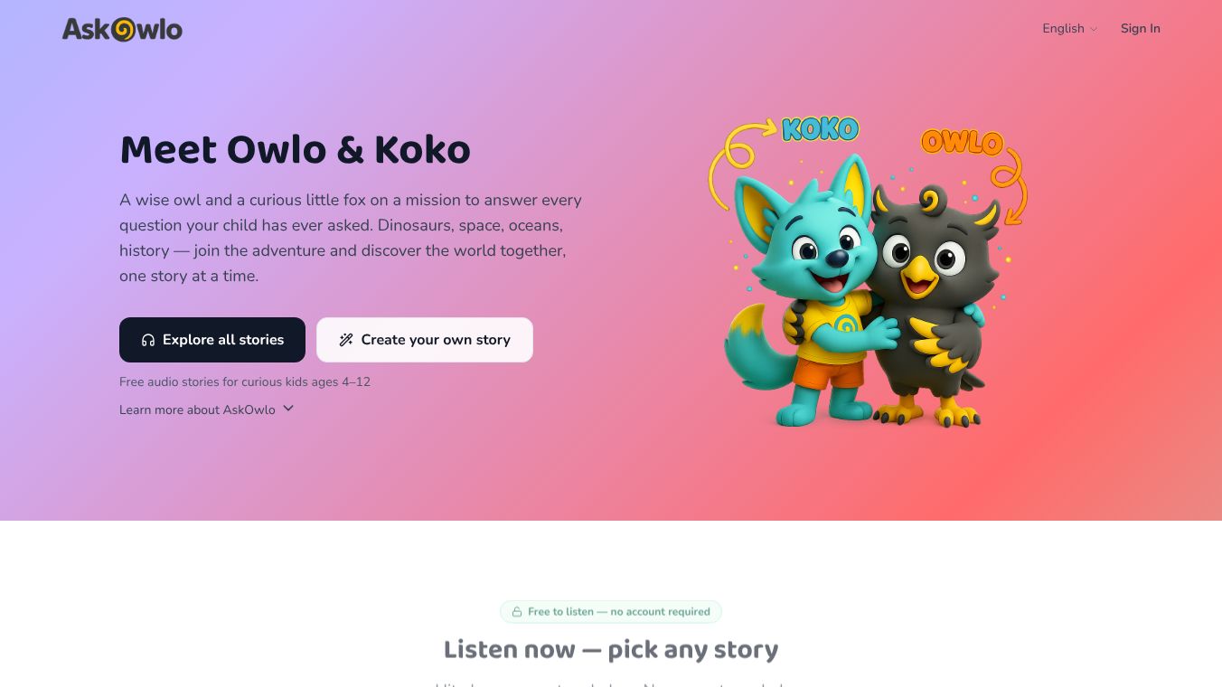 AskOwlo (NotebookLM for Kids)