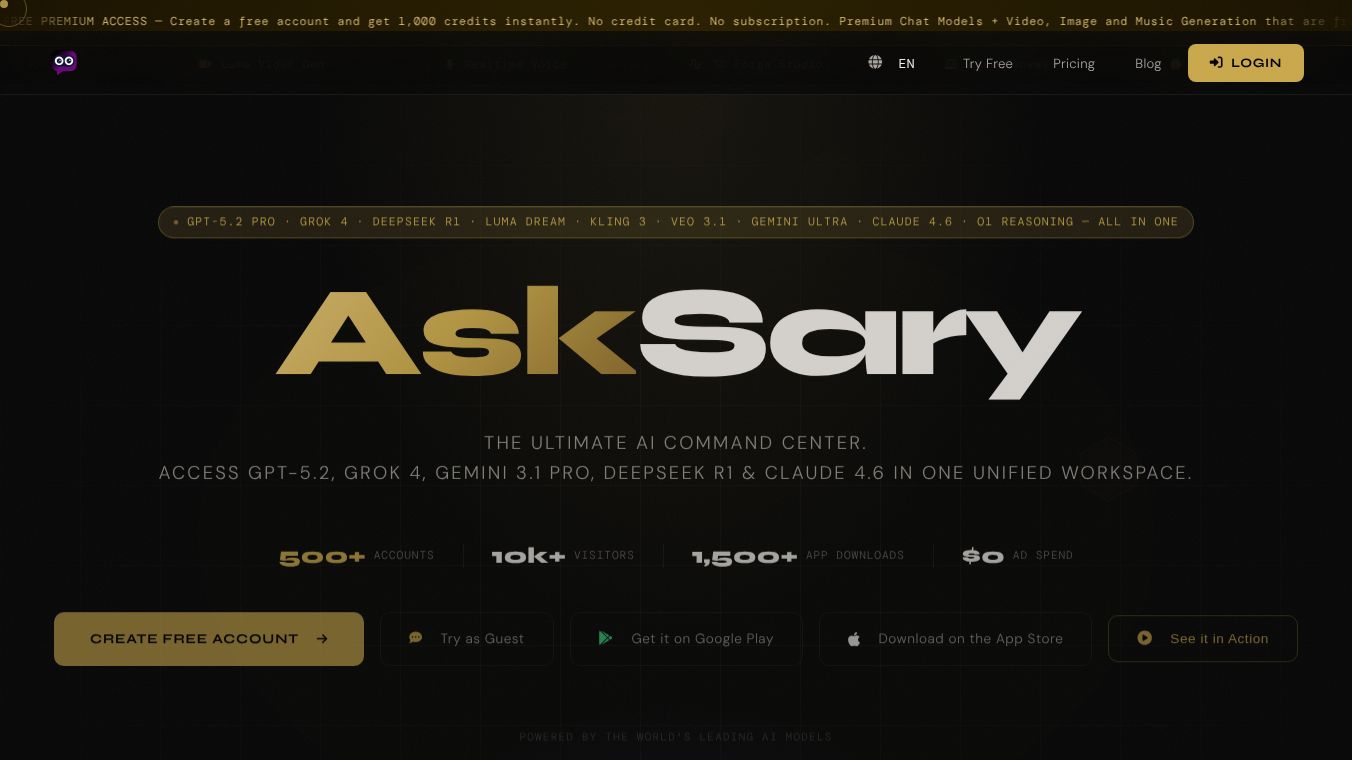 AskSary - The All-in-One AI Powerhouse