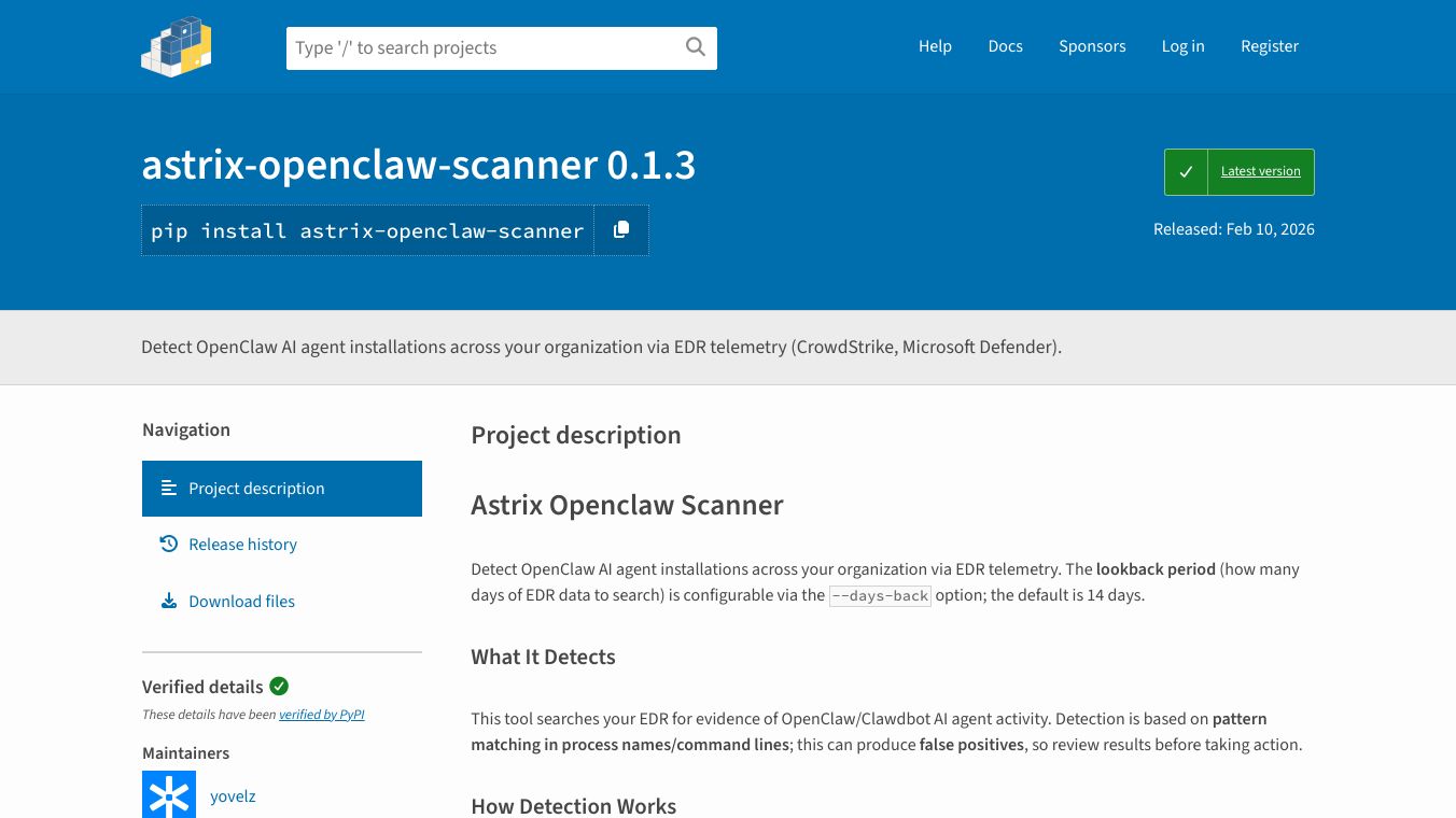 Astrix OpenClaw Scanner