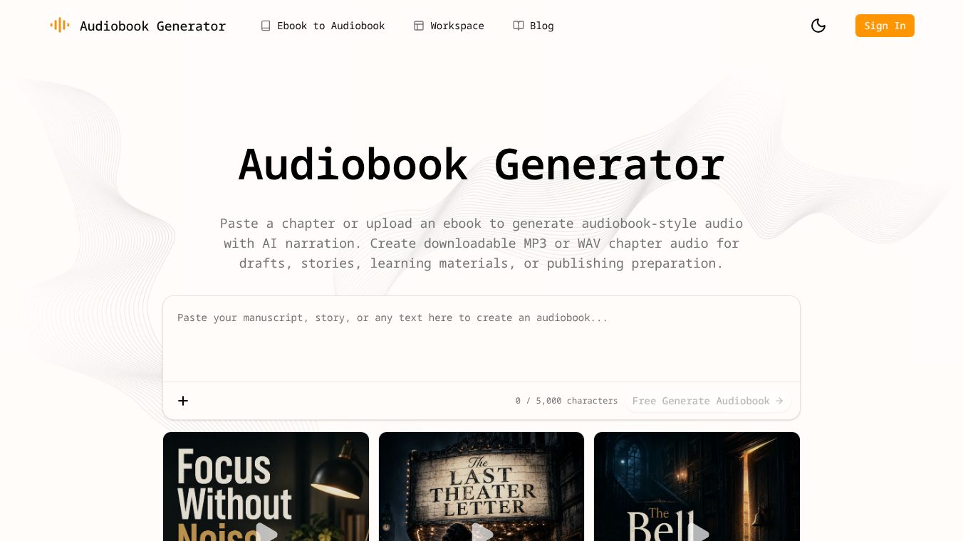 Audiobook Generator