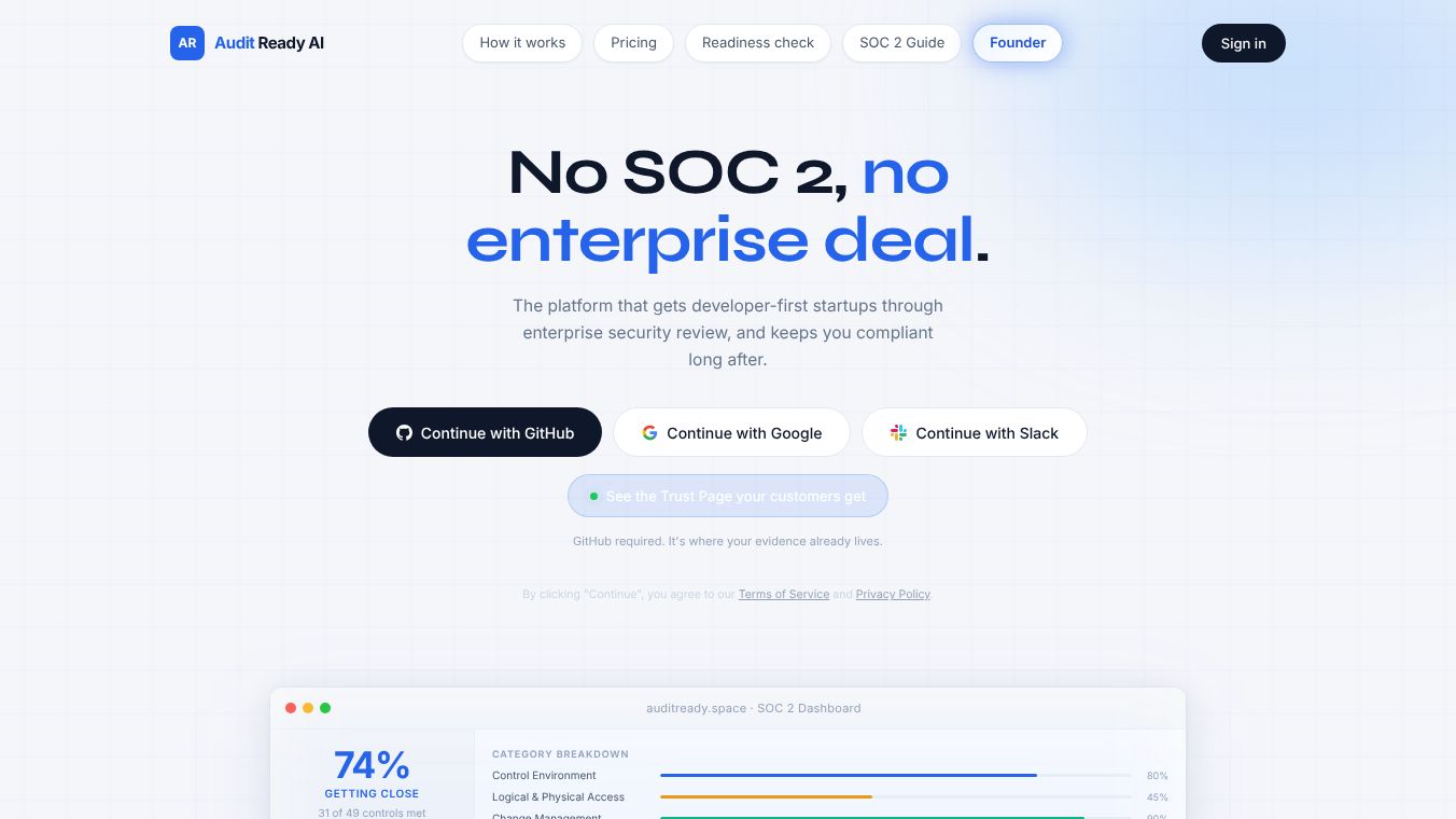 Audit Ready AI | AR AI