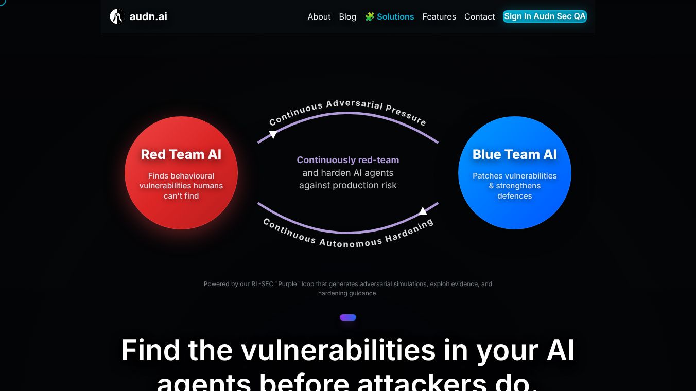 AUDN : Adversarial Simulation for AI