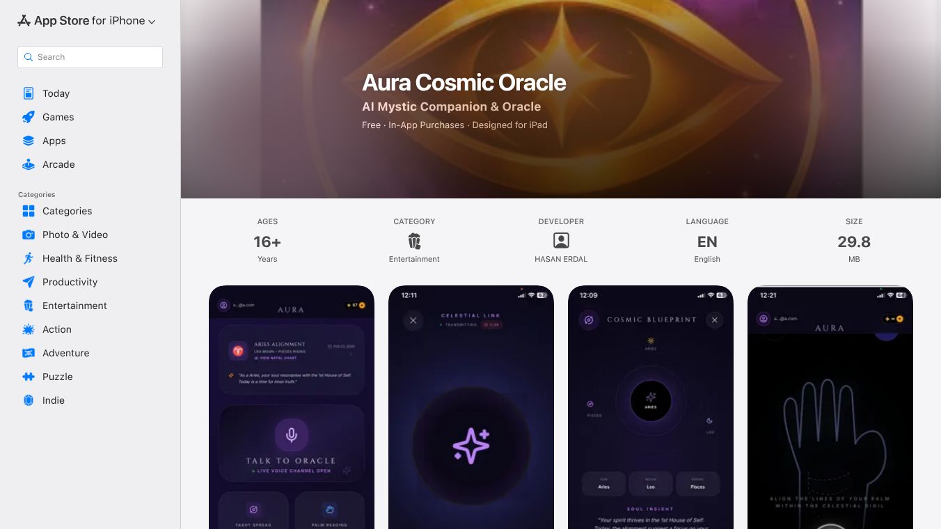 AuRA AI Astrology & Meditation App