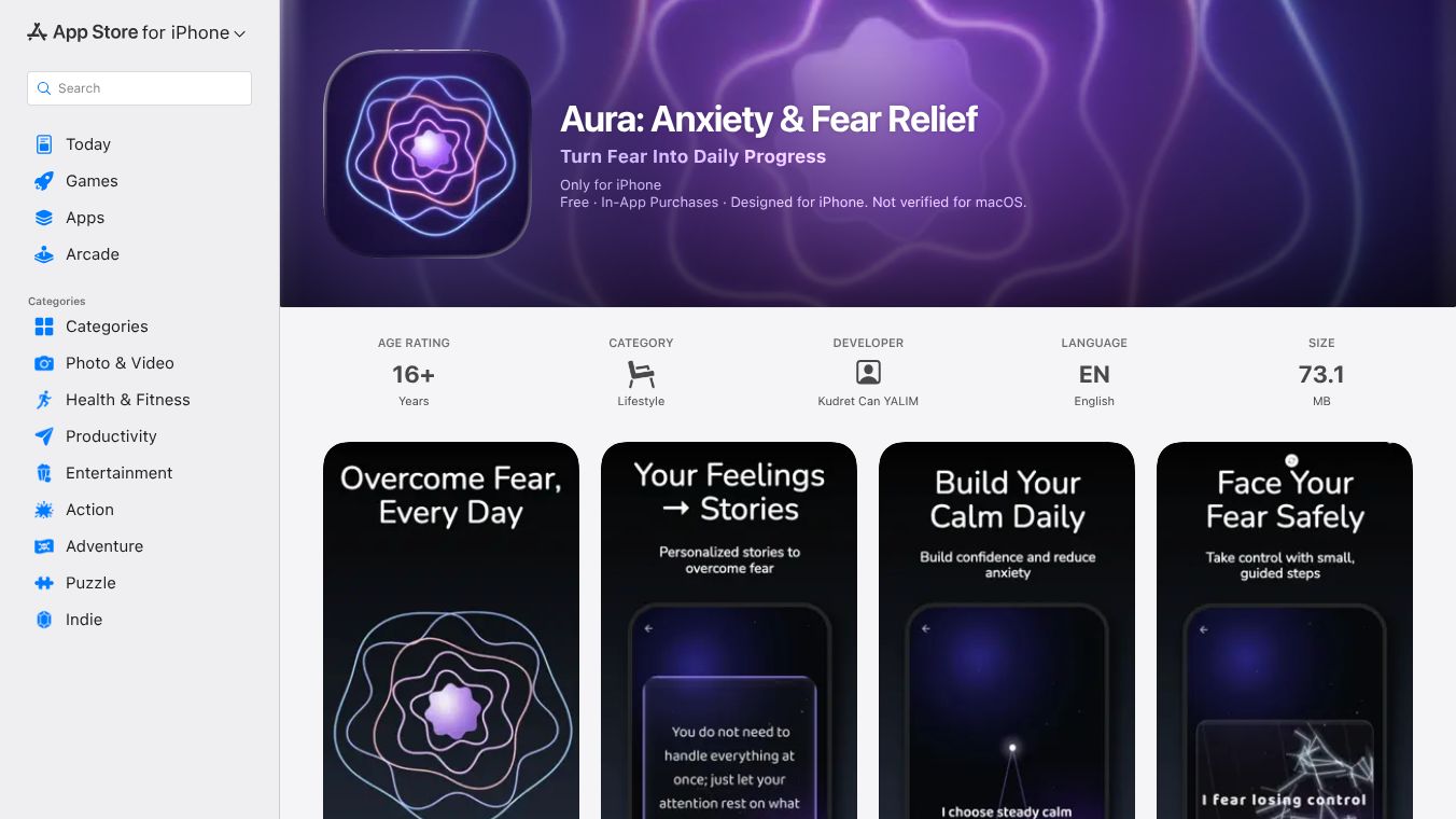 Aura: Anxiety & Fear Relief