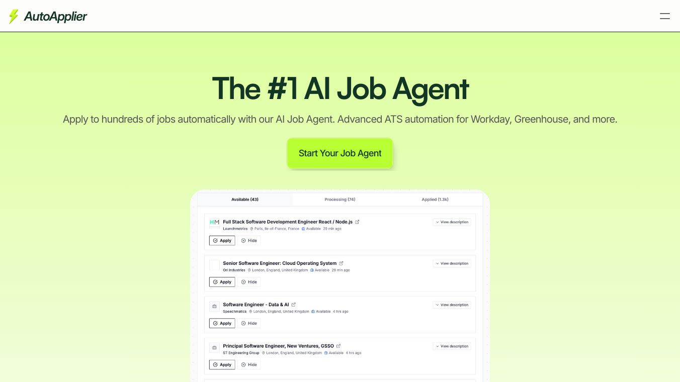 AutoApplier AI Job Agent