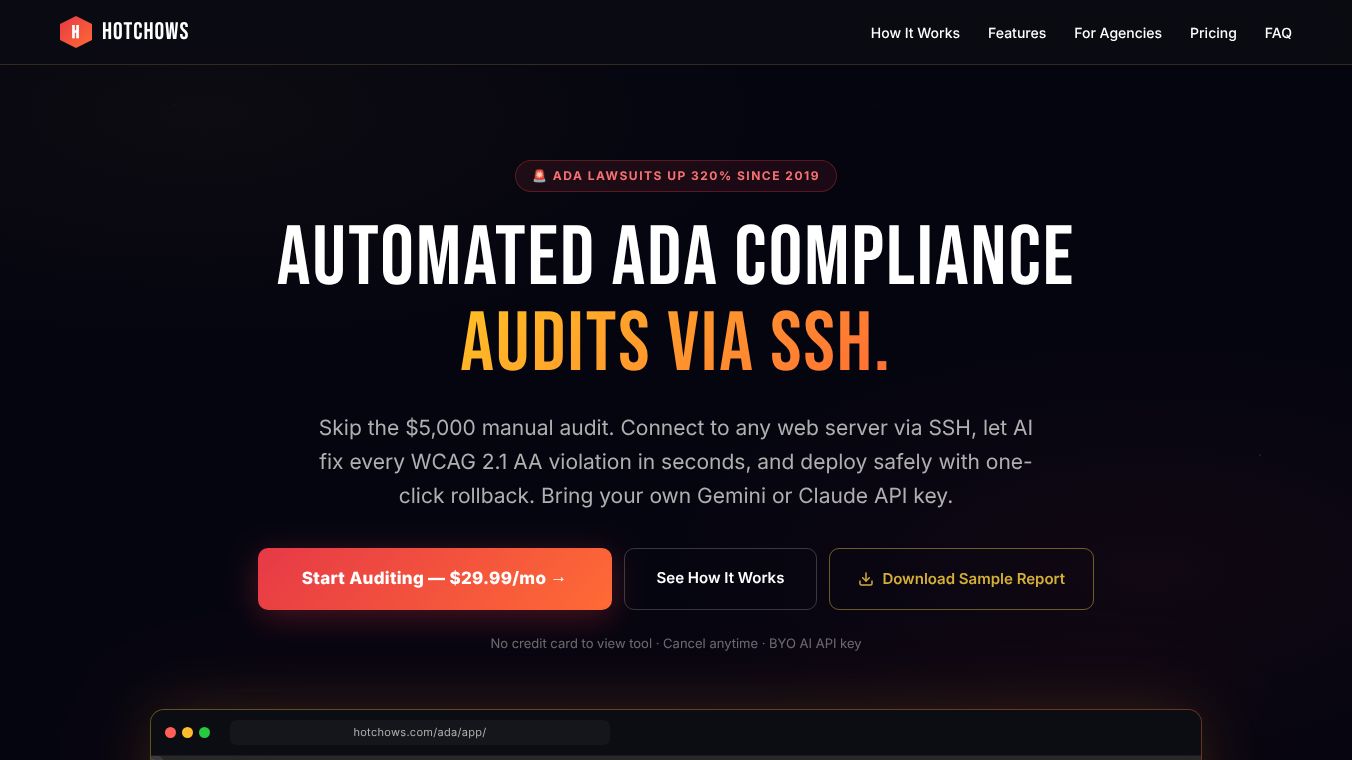Automated ADA Web Compliance Tool