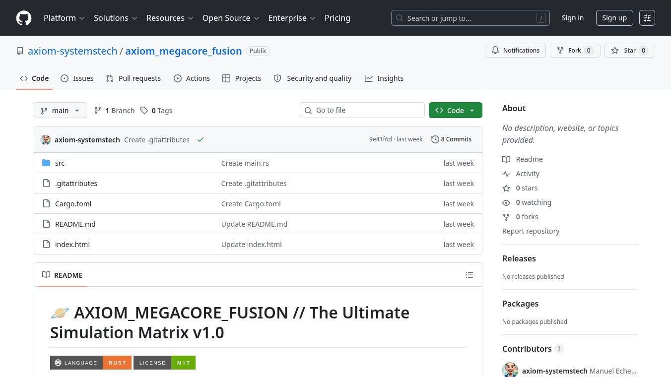 Axiom Megacore Fusion