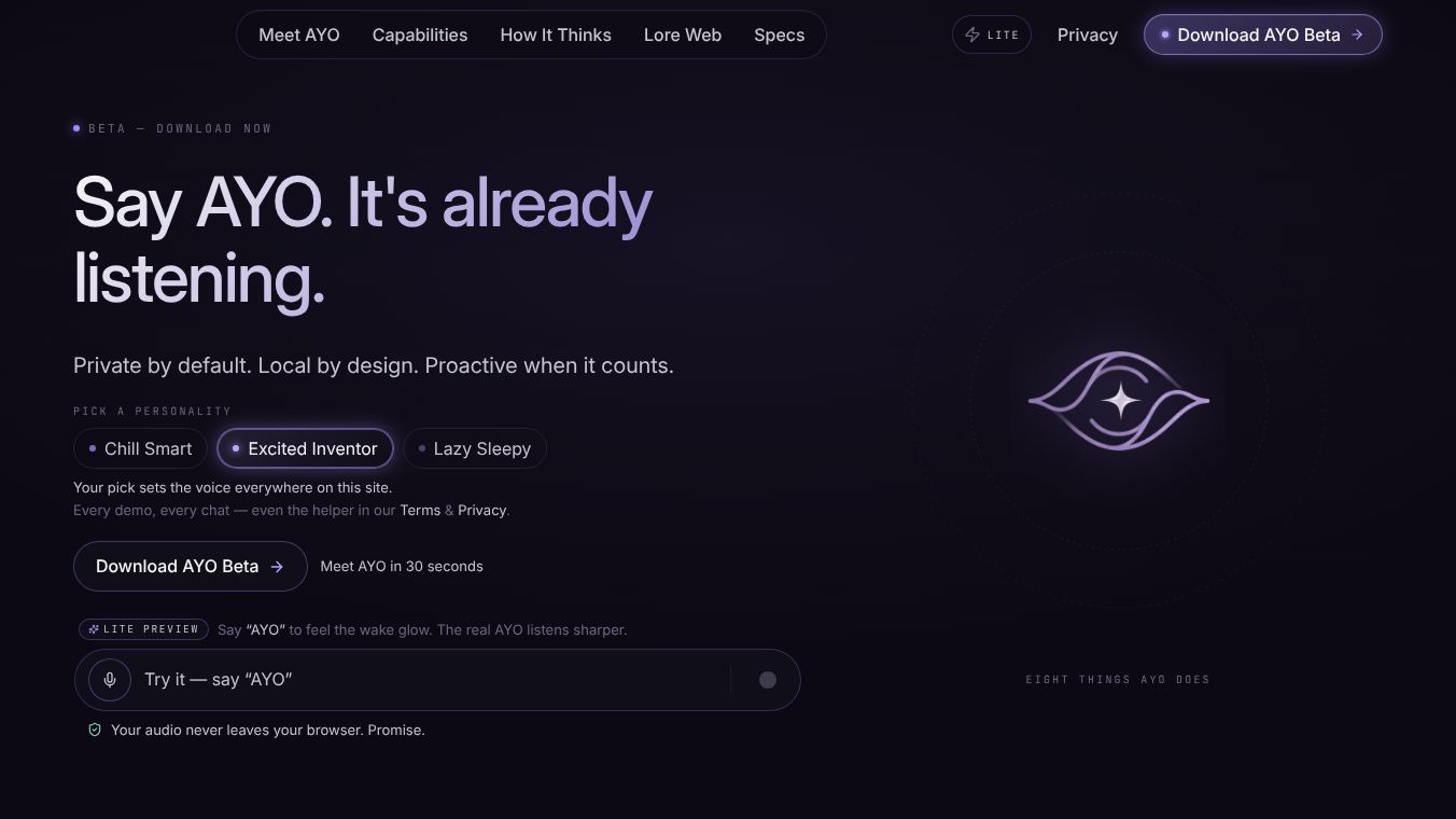 AYO Beta Launch