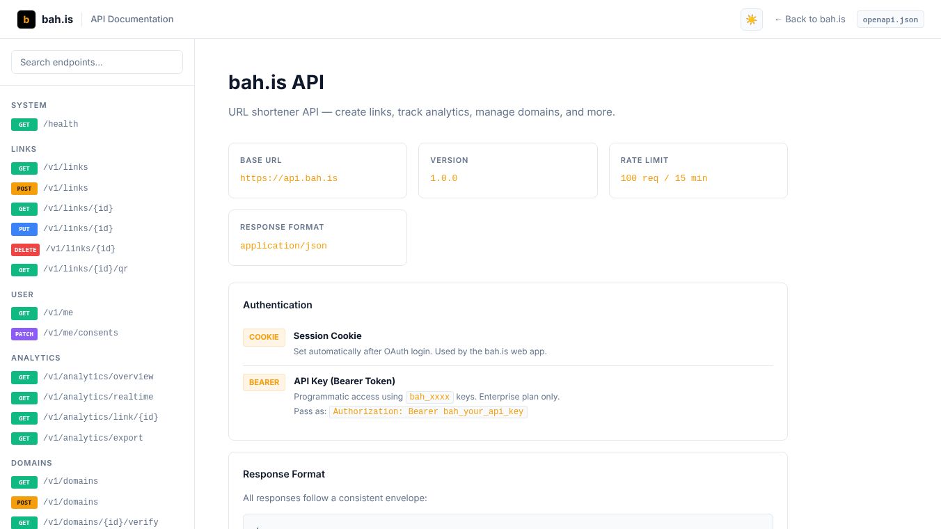 bah.is — Short Links, Big Impact