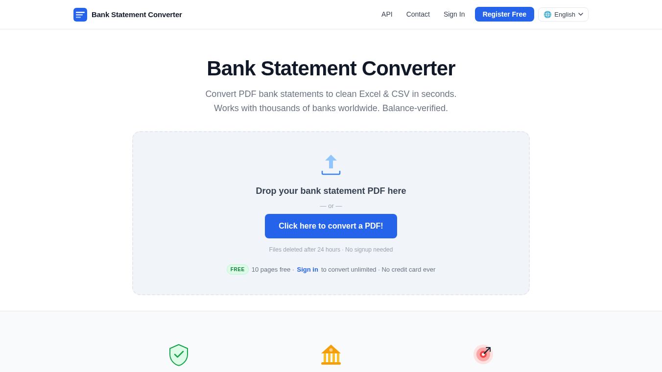 Bank Statement Engine