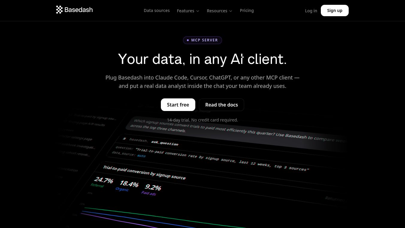 Basedash MCP server