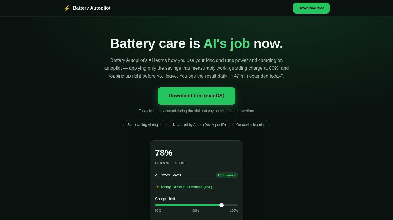 Battery Autopilot