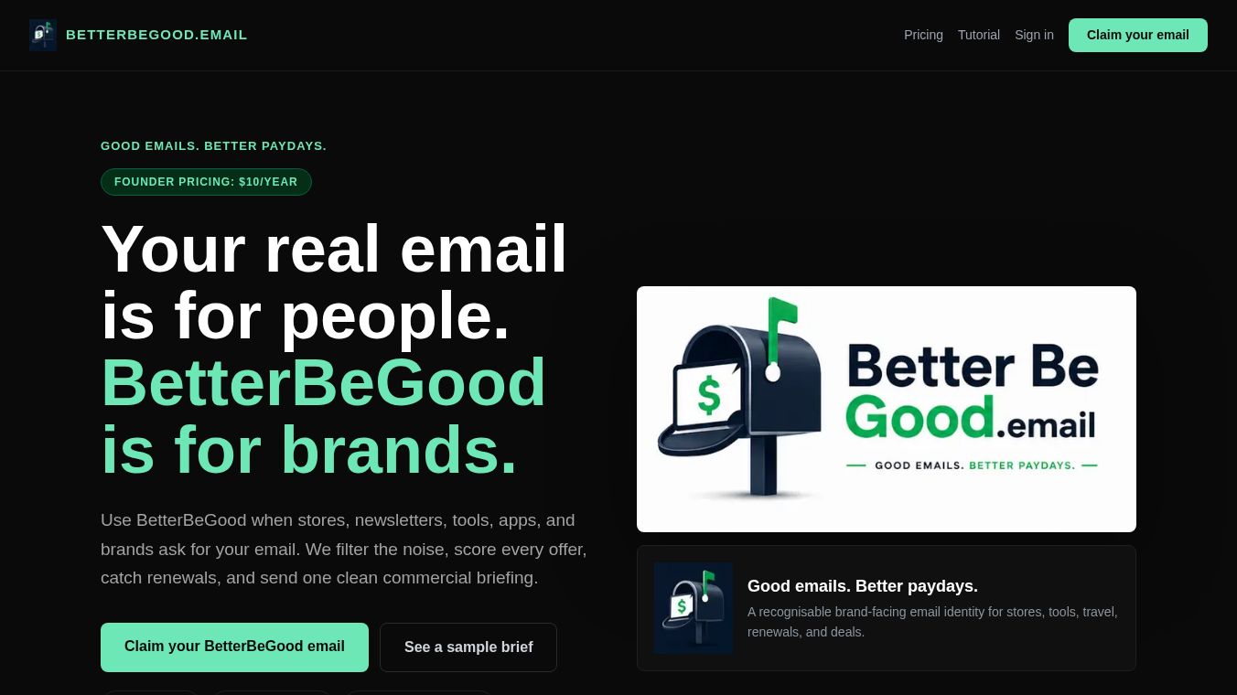 Better Be Good.email