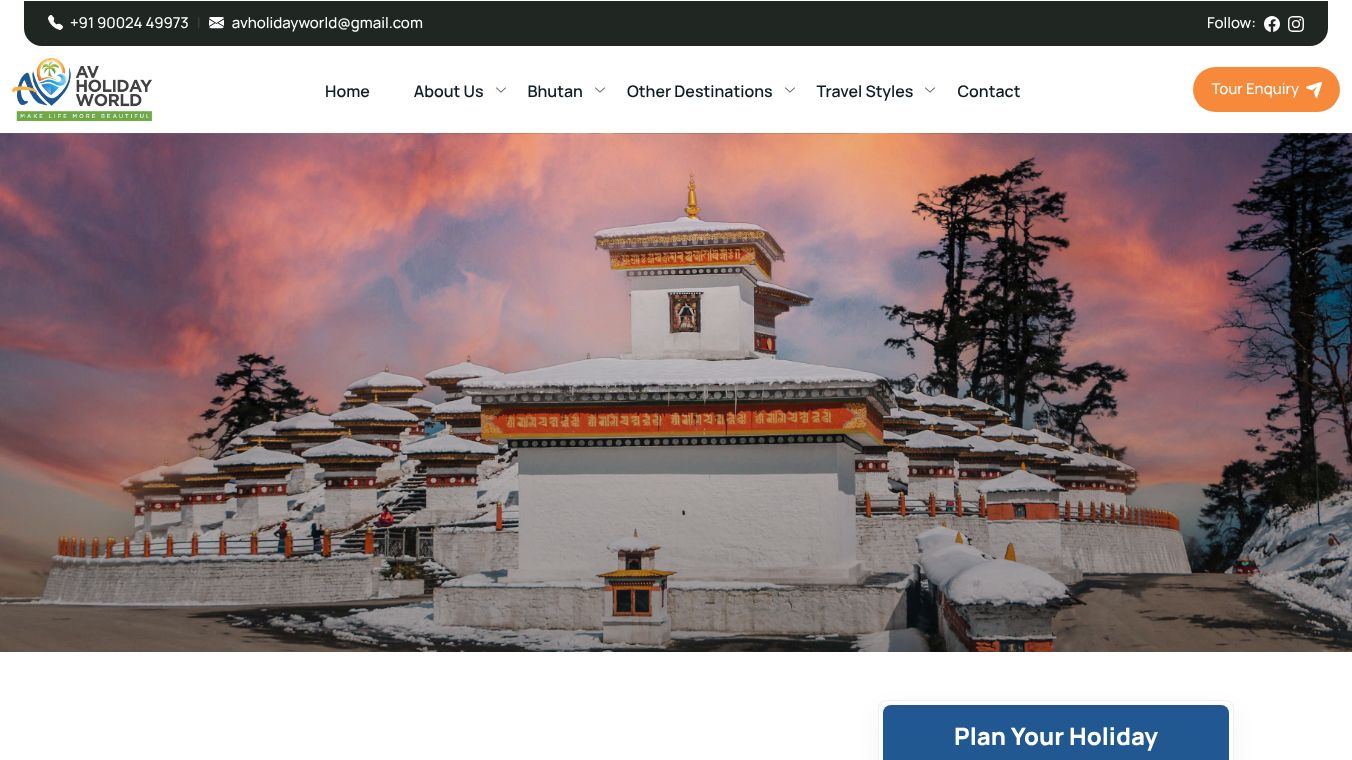 Bhutan Destinations