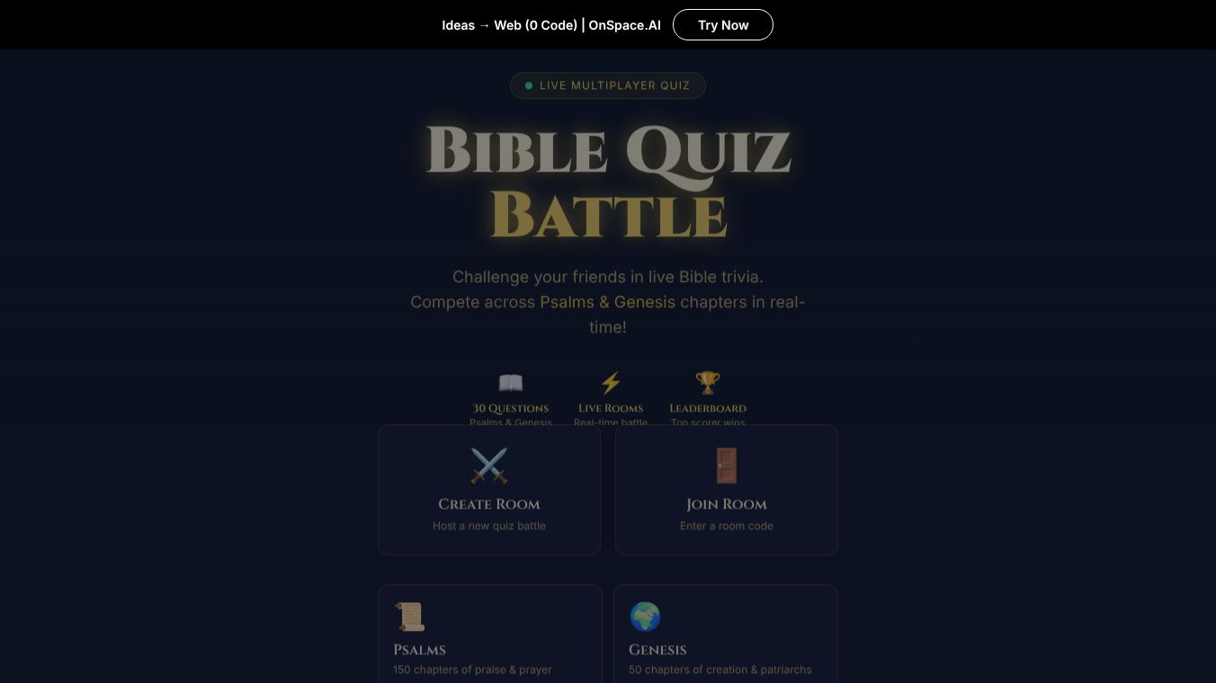 Bible Quiz Battle