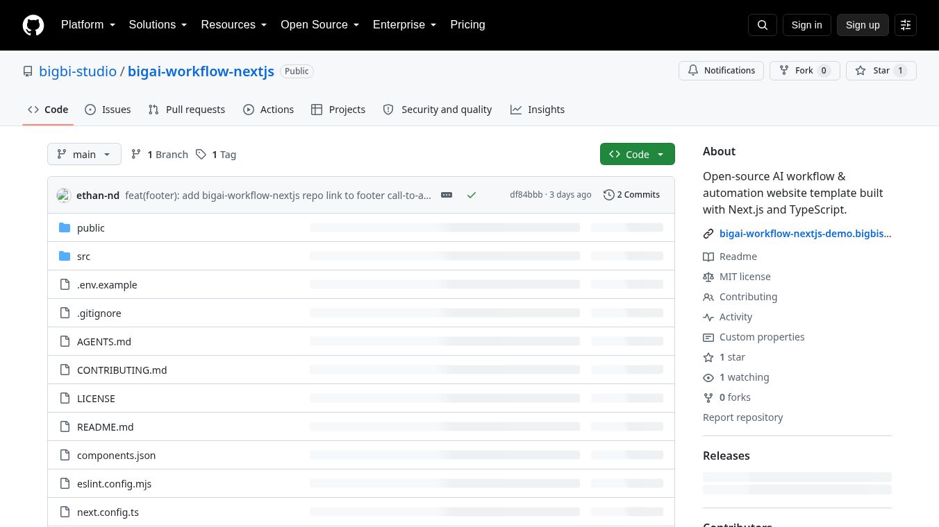 bigA.i Workflow Next.js Template