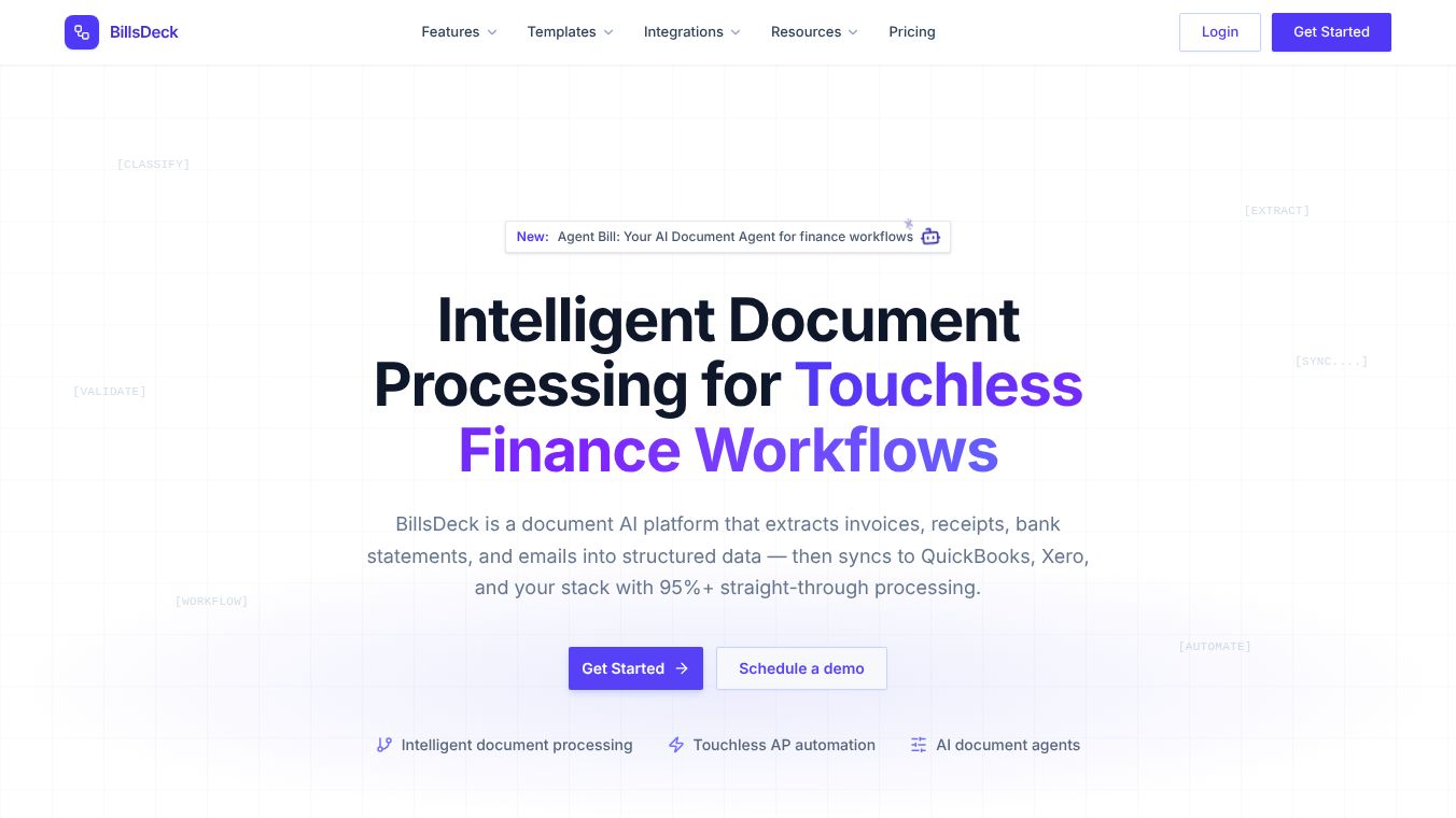 BillsDeck - AI Document Extraction