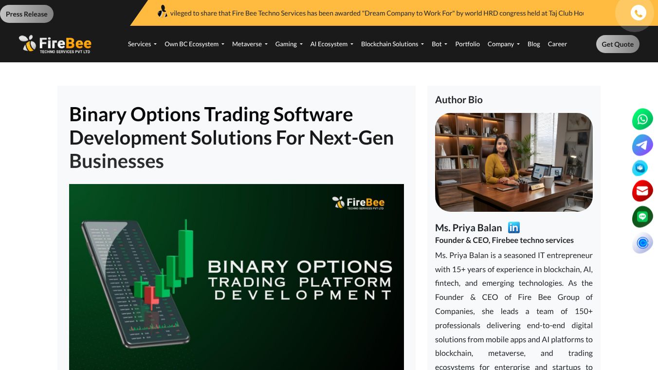 Binary Options Trading Development