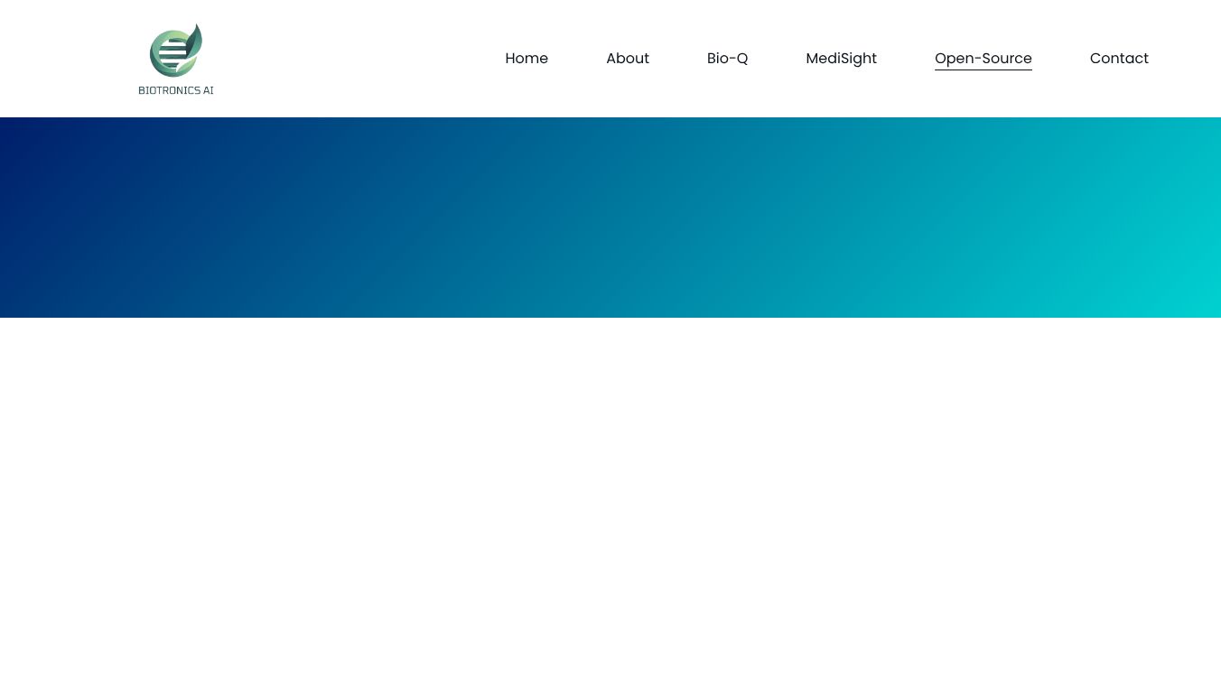 Biotronics AI Open-Source