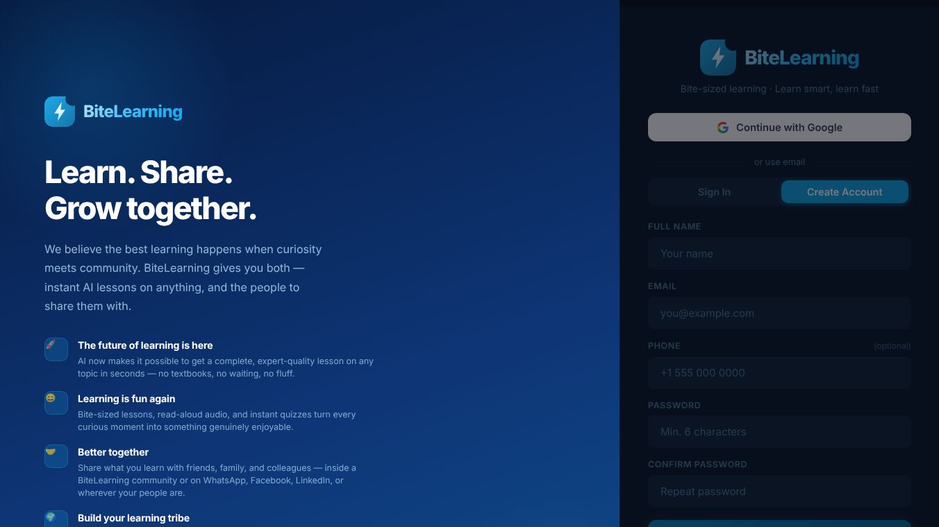 BiteLearning