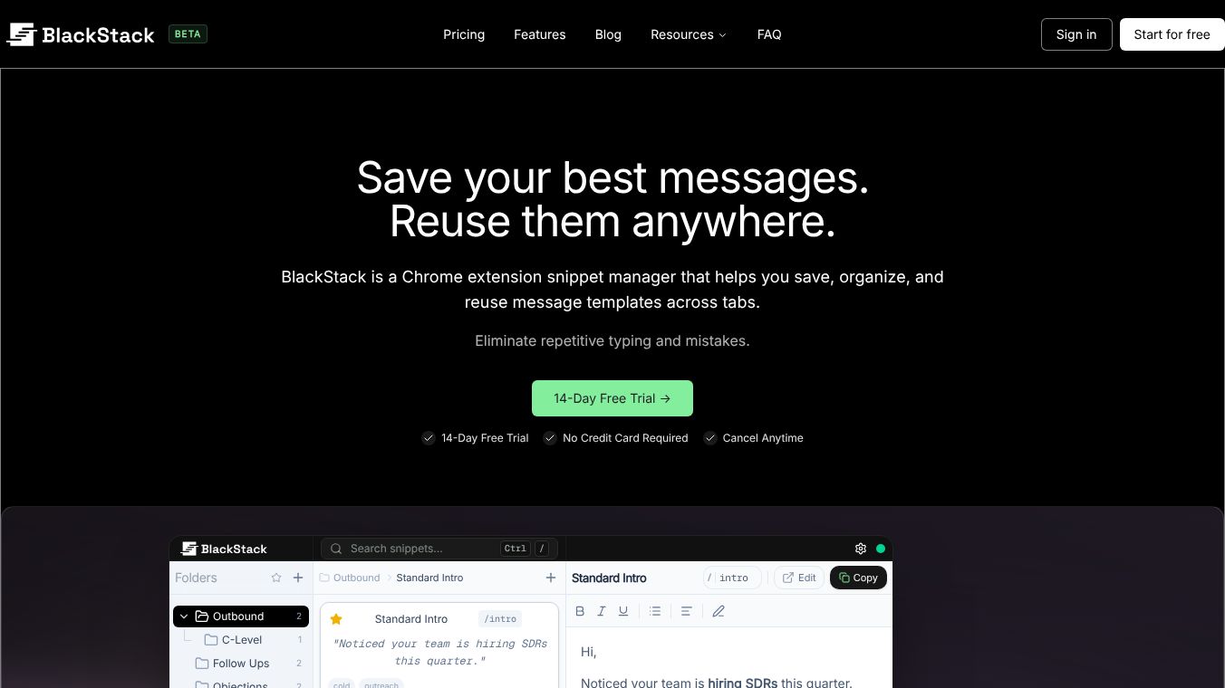 BlackStack Chrome Extension