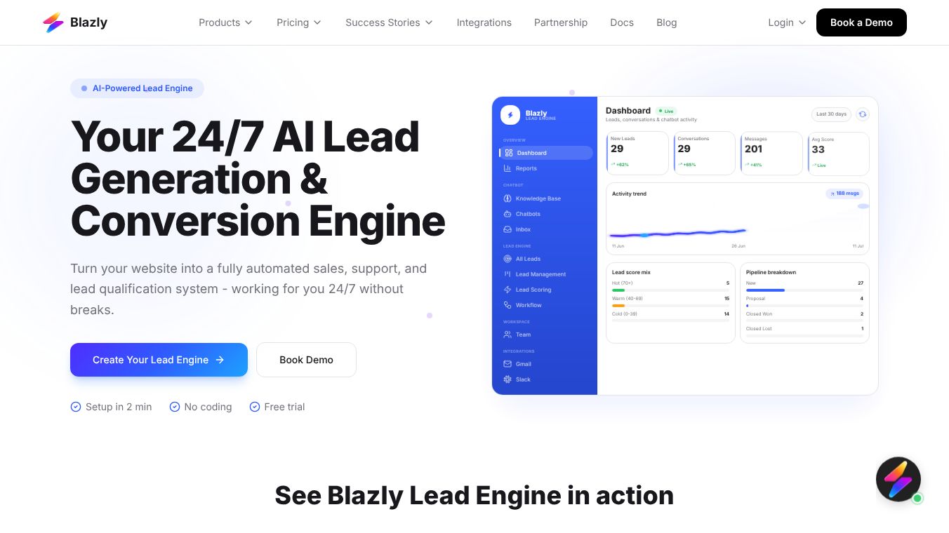 Blazly Lead Engine